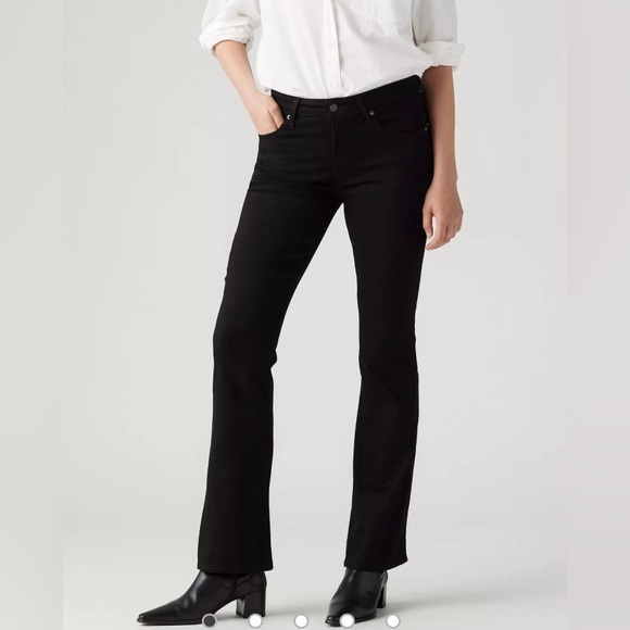 Levi’s Women’s 725 High-Rise Bootcut Black Jeans  SIZE W31 L34 - Picture 1 of 12